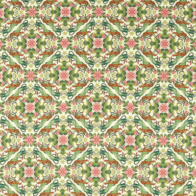 CLARKE AND CLARKE F1601/02.CAC.0 MENAGERIE IVORY Fabric - Eade's Wallpaper