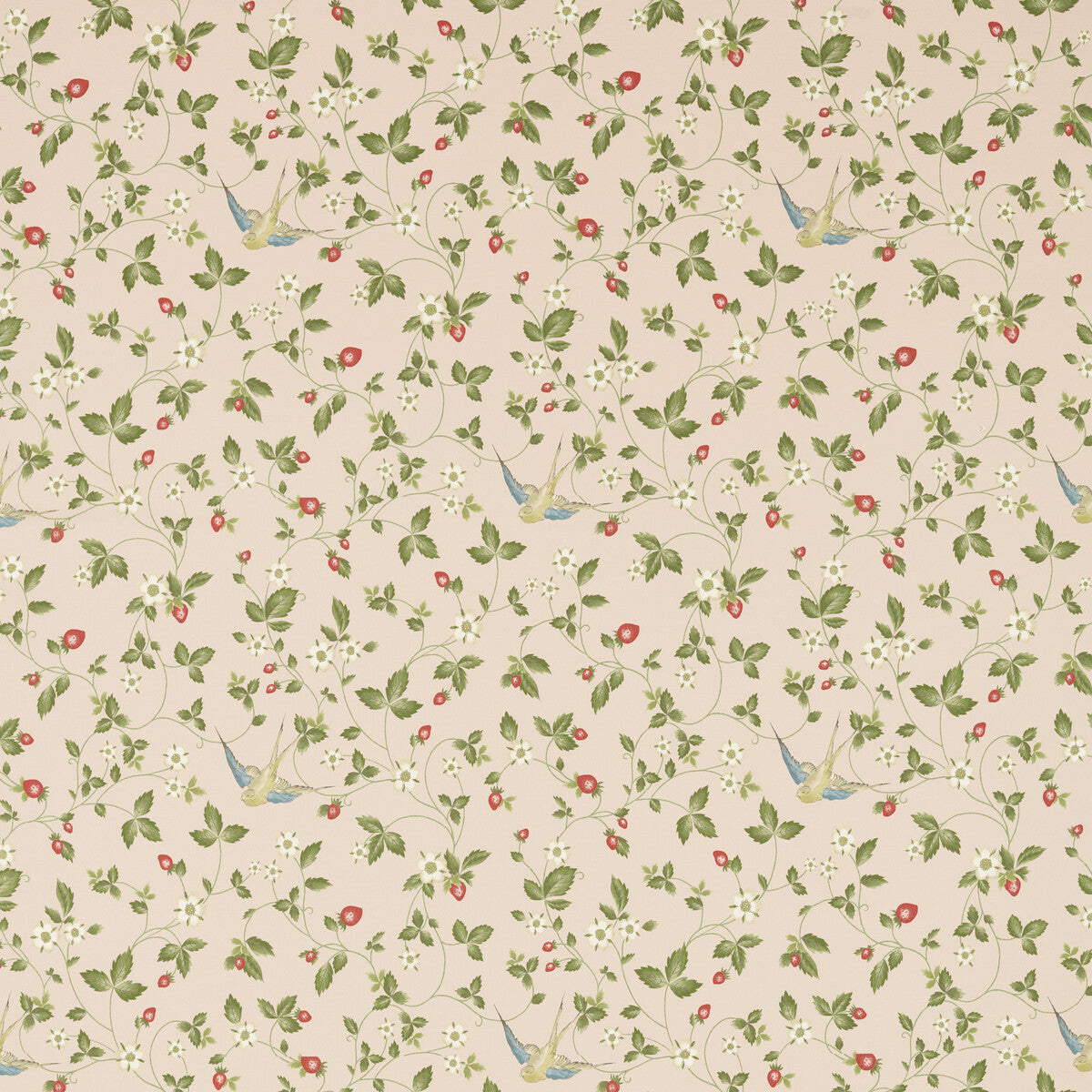 CLARKE AND CLARKE F1606/01.CAC.0 WILD STRAWBERRY BLUSH LINEN Fabric - Eade's Wallpaper
