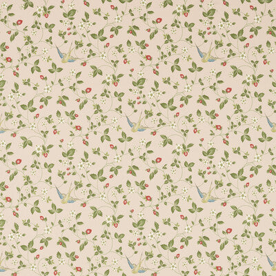 CLARKE AND CLARKE F1606/01.CAC.0 WILD STRAWBERRY BLUSH LINEN Fabric - Eade's Wallpaper