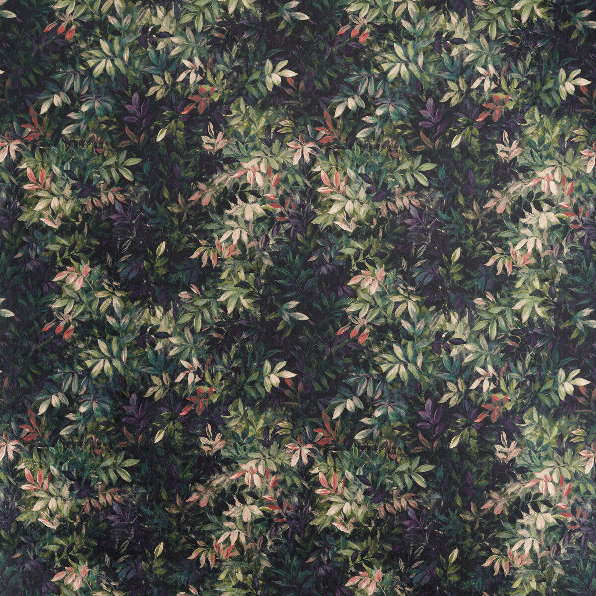 CLARKE AND CLARKE F1612/01.CAC.0 CONGO AMETHYST/EMERALD VELVET Fabric - Eade's Wallpaper