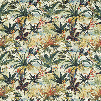 CLARKE AND CLARKE F1614/01.CAC.0 TOUCAN ANTIQUE Fabric - Eade's Wallpaper