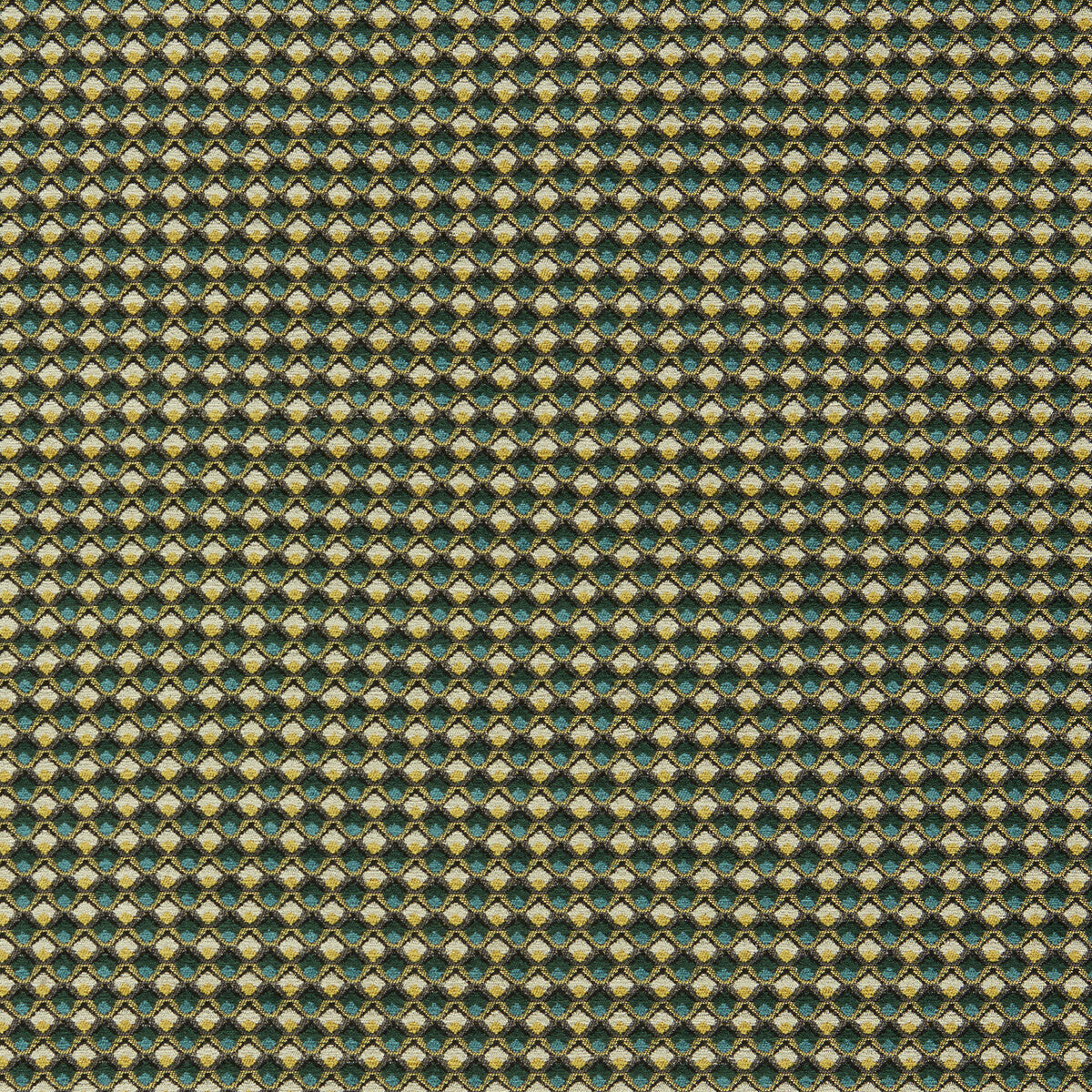 CLARKE AND CLARKE F1617/04.CAC.0 LYRA TEAL/CITRUS Fabric - Eade's Wallpaper