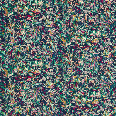 CLARKE AND CLARKE F1644/02.CAC.0 ASHBROOK VELVET MIDNIGHT Fabric - Eade's Wallpaper