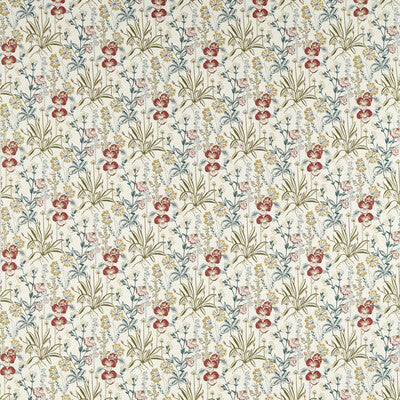 CLARKE AND CLARKE F1647/01.CAC.0 ELMSDALE JACQUARD FOREST/LINEN Fabric - Eade's Wallpaper