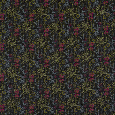 CLARKE AND CLARKE F1647/02.CAC.0 ELMSDALE JACQUARD NOIR Fabric - Eade's Wallpaper