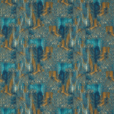 CLARKE AND CLARKE F1649/05.CAC.0 HILLCREST VELVET TEAL/SPICE Fabric - Eade's Wallpaper