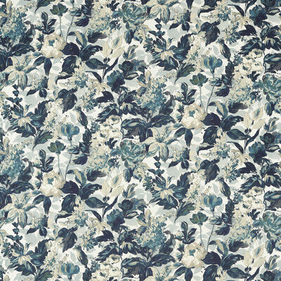 CLARKE AND CLARKE F1655/01.CAC.0 LILUM DENIM IVORY Fabric - Eade's Wallpaper