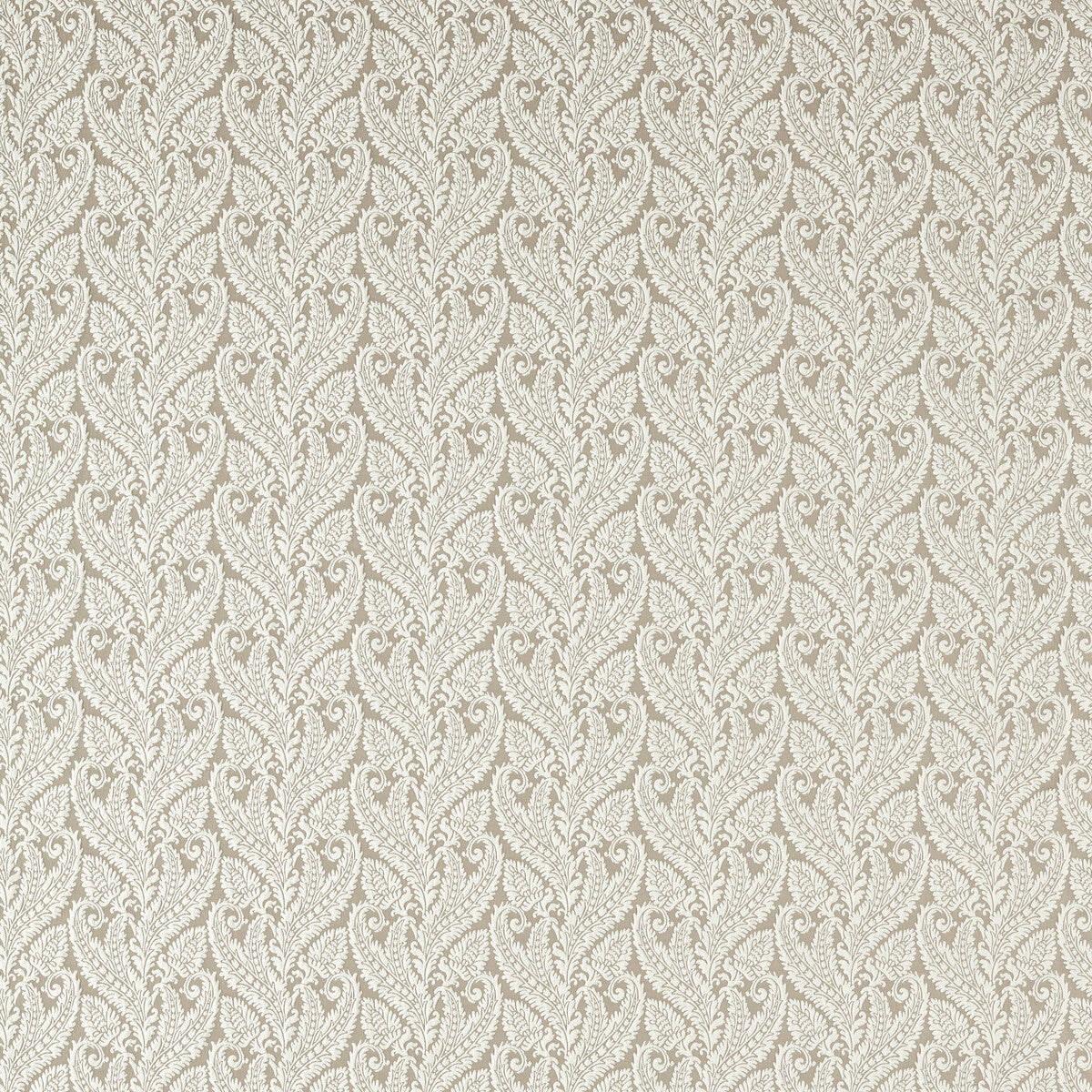 CLARKE AND CLARKE F1659/02.CAC.0 REGALE IVORY MOCHA Fabric - Eade's Wallpaper