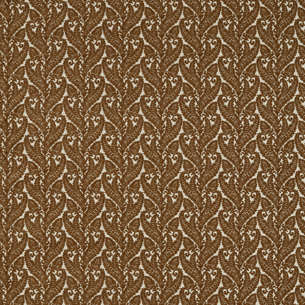 CLARKE AND CLARKE F1659/03.CAC.0 REGALE RUSSET Fabric - Eade's Wallpaper