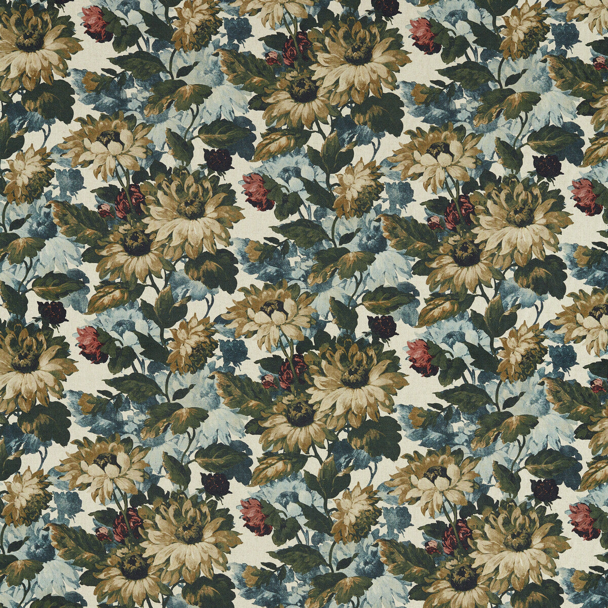 CLARKE AND CLARKE F1660/01.CAC.0 SUNFOREST ANTIQUE Fabric - Eade's Wallpaper
