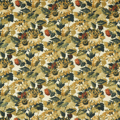 CLARKE AND CLARKE F1660/03.CAC.0 SUNFOREST OLIVE RUSSET Fabric - Eade's Wallpaper