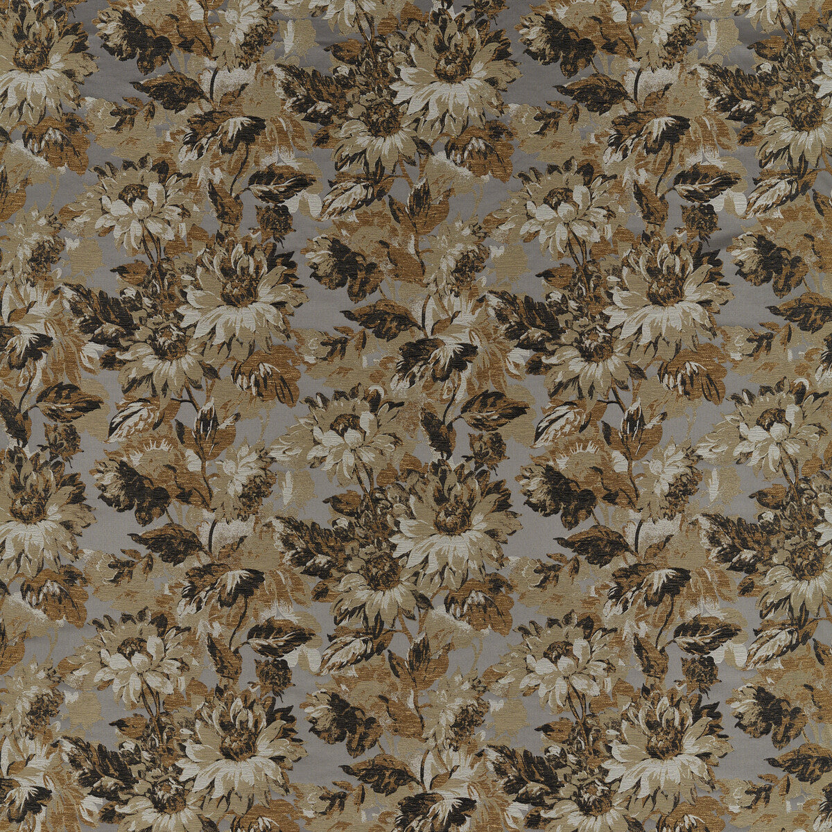 CLARKE AND CLARKE F1662/03.CAC.0 SUNFOREST PEWTER JACQUARD Fabric - Eade's Wallpaper