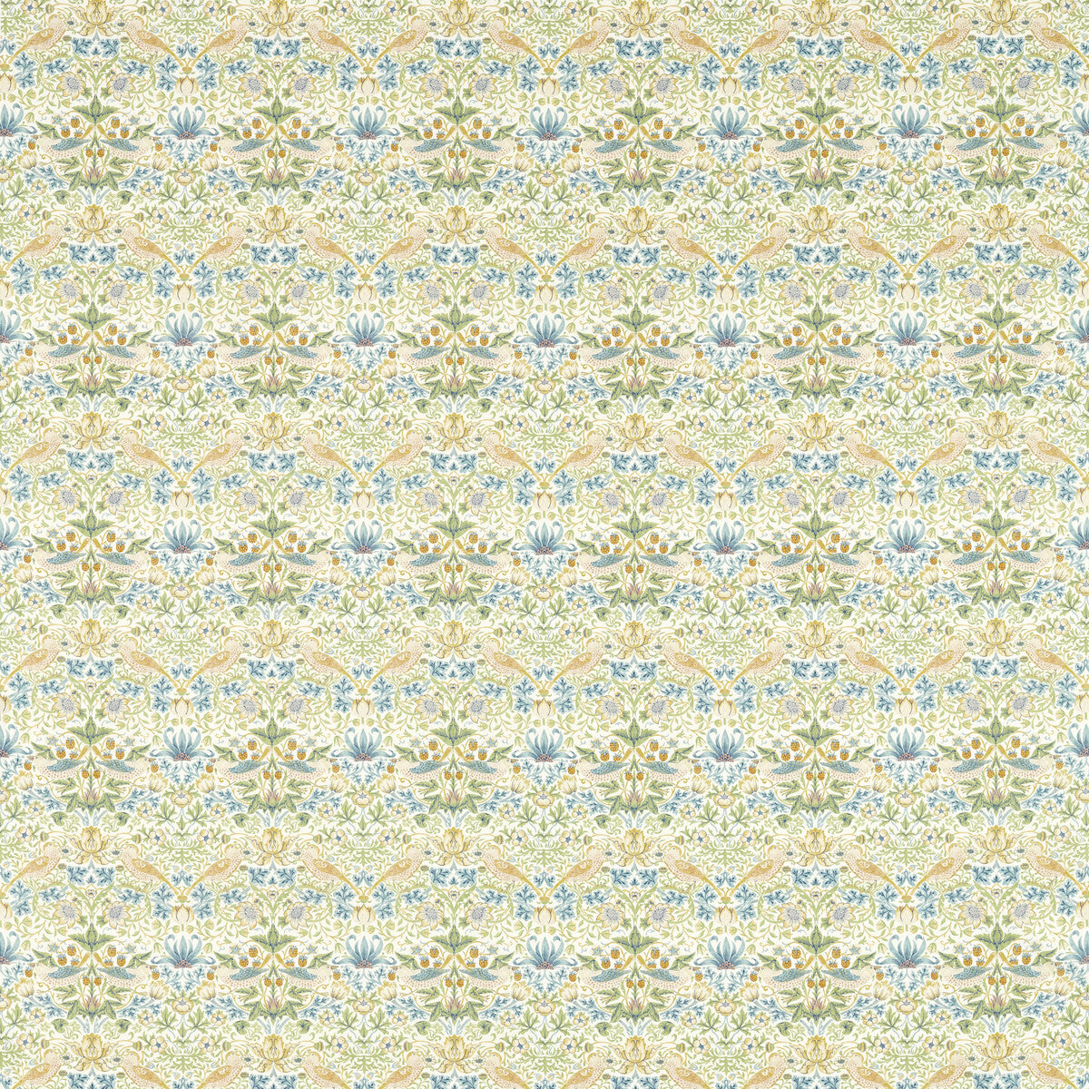CLARKE AND CLARKE F1678/05.CAC.0 STRAWBERRY THIEF APPLE Fabric - Eade's Wallpaper