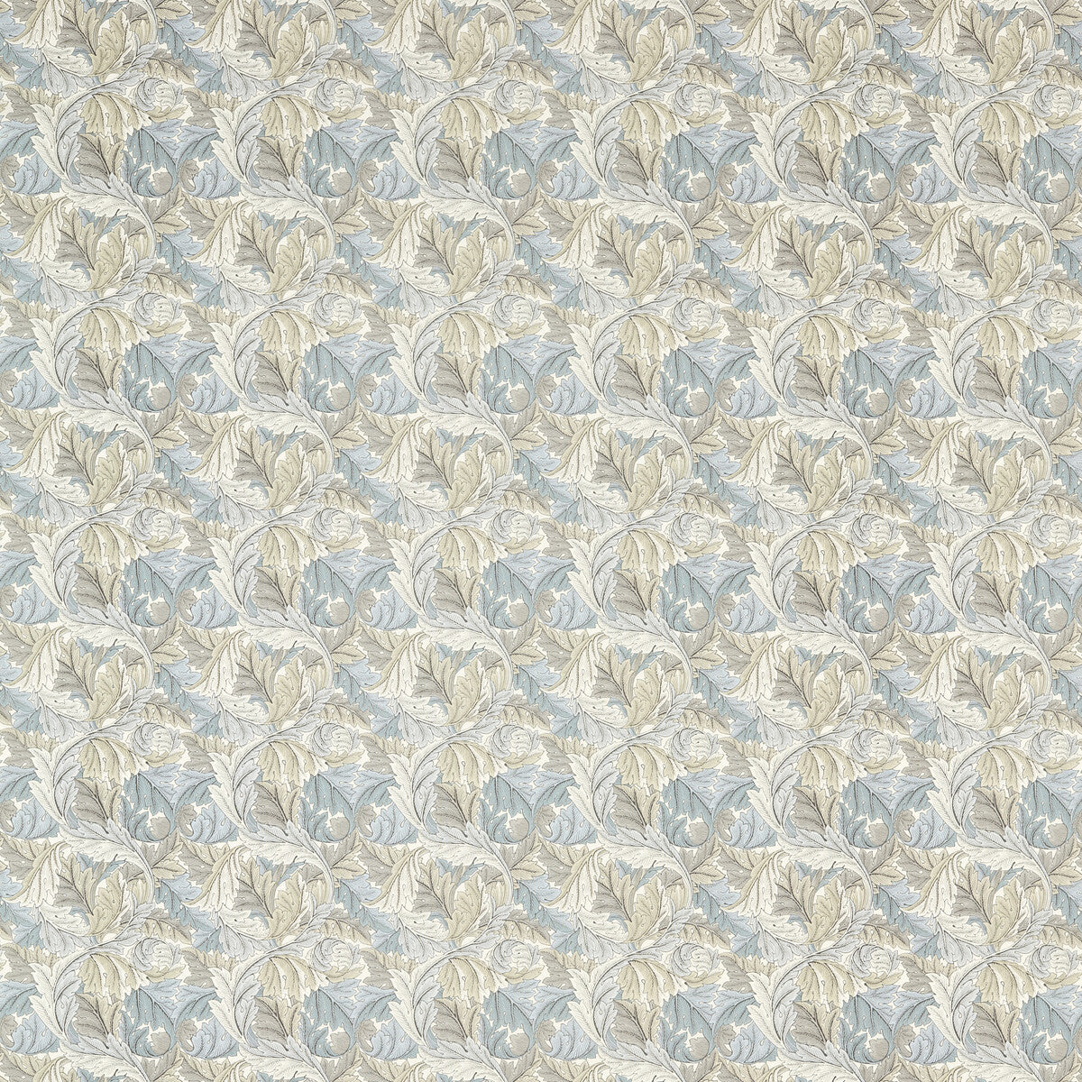 CLARKE AND CLARKE F1681/03.CAC.0 ACANTHUS SLATE/DOVE Fabric - Eade's Wallpaper