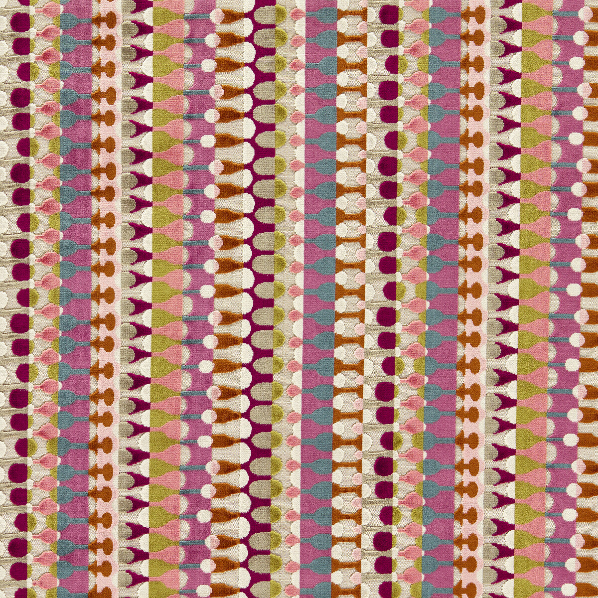 CLARKE AND CLARKE F1687/02.CAC.0 ORPHEUS MAGENTA PEACOCK Fabric - Eade's Wallpaper