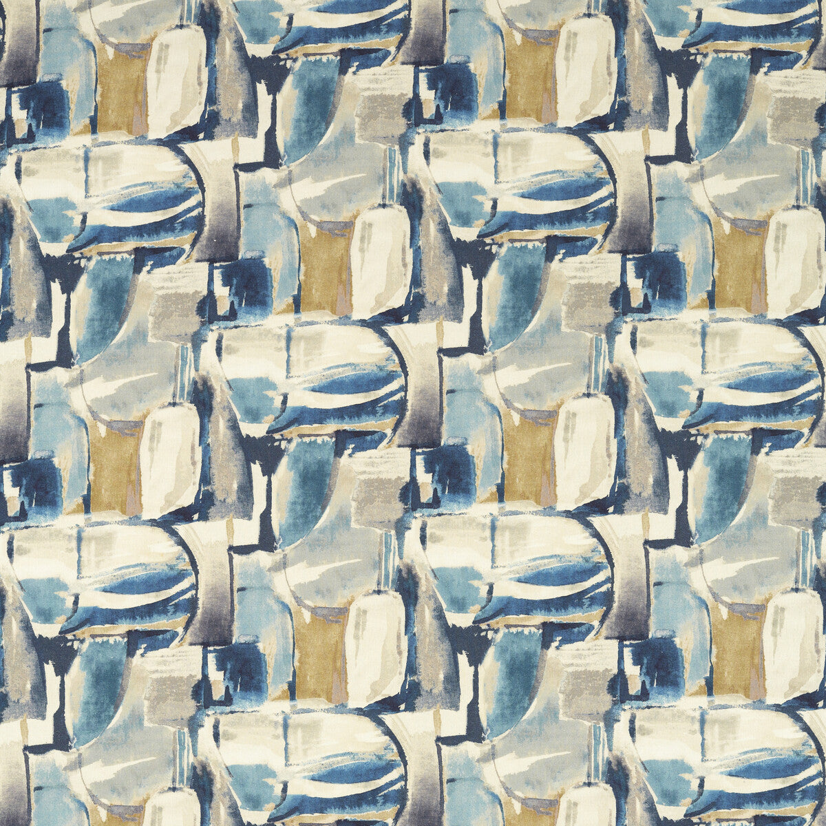 CLARKE AND CLARKE F1694/02.CAC.0 FIGURA DENIM/LINEN Fabric - Eade's Wallpaper