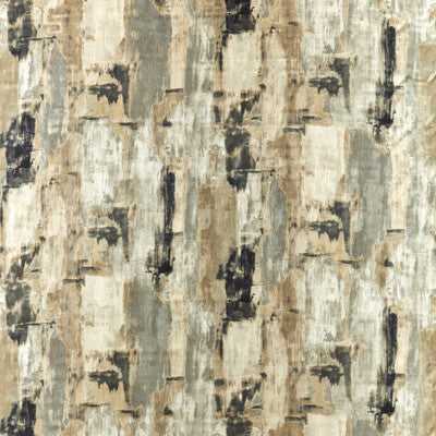 CLARKE AND CLARKE F1695/03.CAC.0 LAGNA LINEN/CHARCOAL Fabric - Eade's Wallpaper