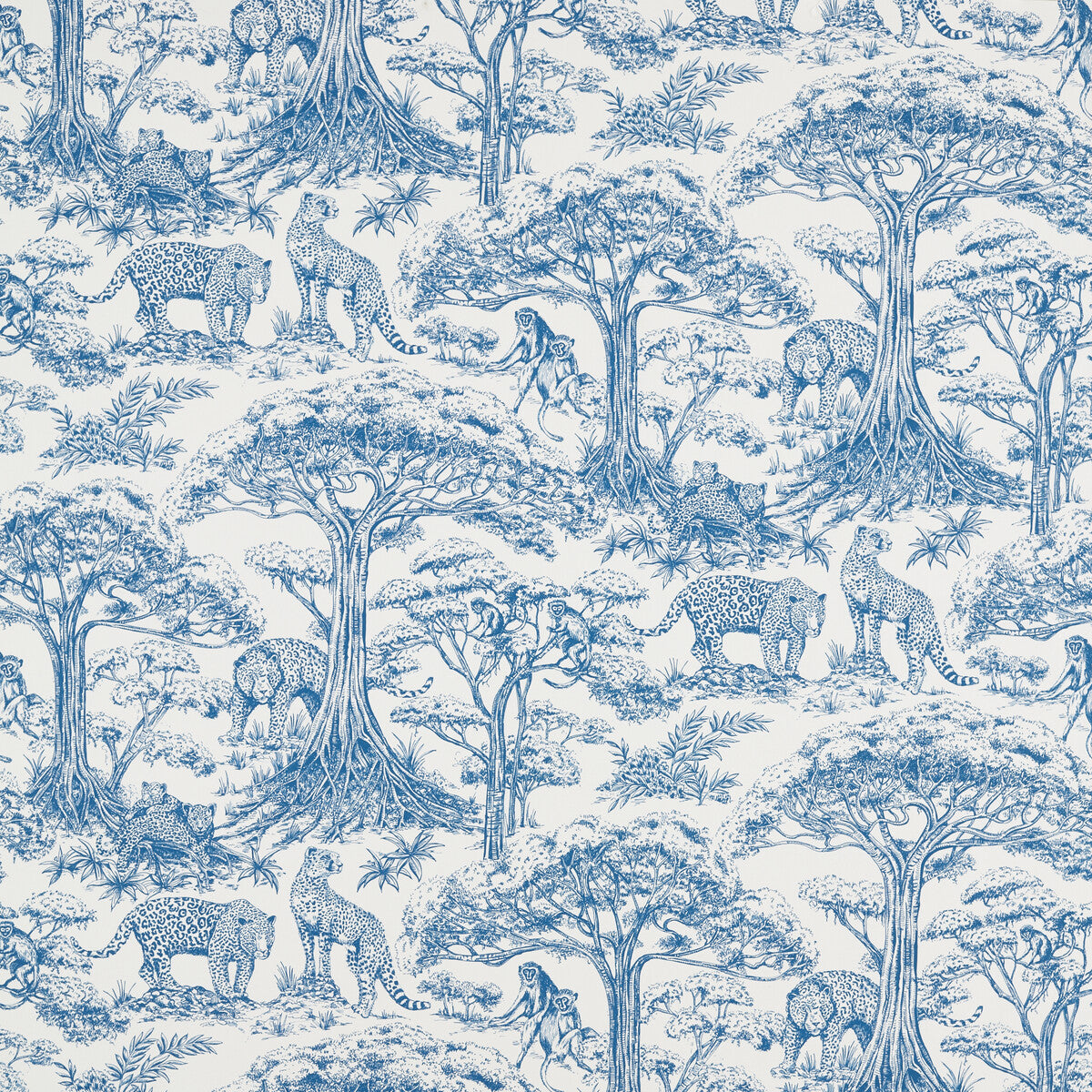 CLARKE AND CLARKE F1710/01.CAC.0 KISUMU CARIBBEAN Fabric - Eade's Wallpaper