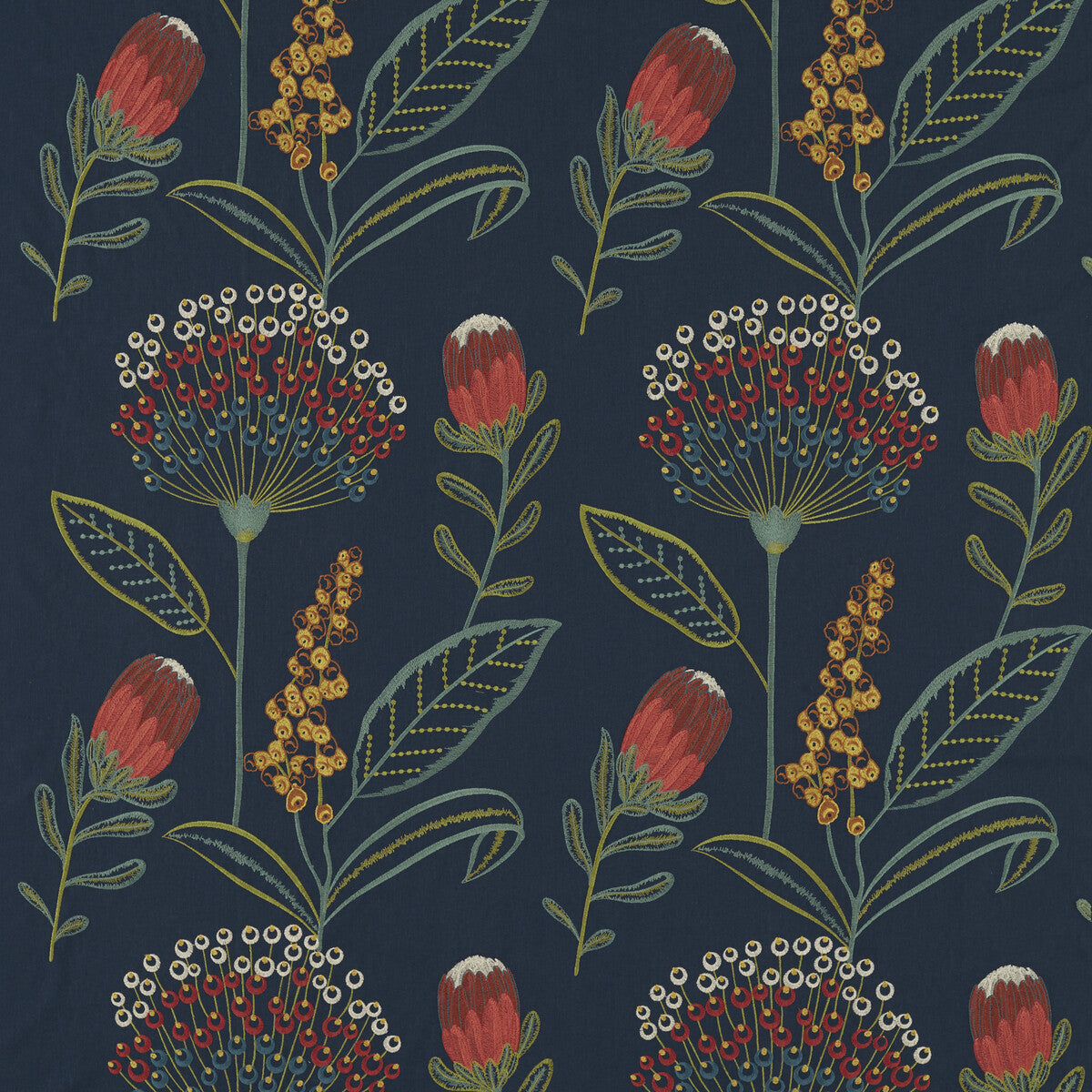 CLARKE AND CLARKE F1715/02.CAC.0 PROTINI MIDNIGHT Fabric - Eade's Wallpaper
