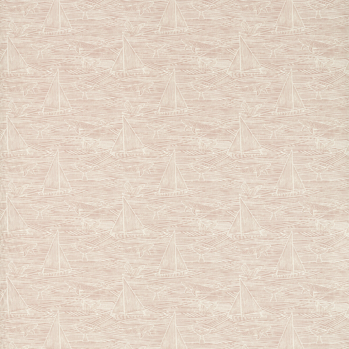 CLARKE AND CLARKE F1726/01.CAC.0 FIN BLUSH Fabric - Eade's Wallpaper