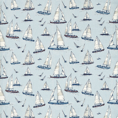 CLARKE AND CLARKE F1728/01.CAC.0 SAILING YACHT Fabric - Eade's Wallpaper