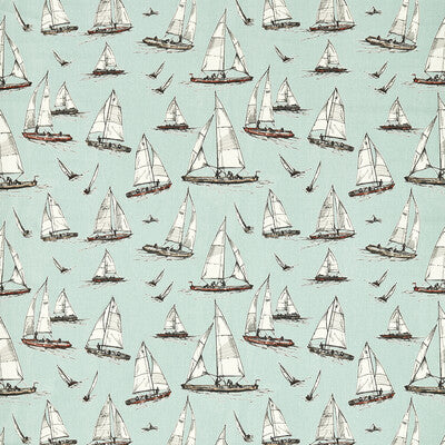 CLARKE AND CLARKE F1728/02.CAC.0 SAILING YACHT Fabric - Eade's Wallpaper