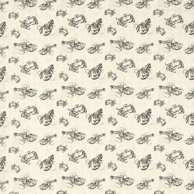 CLARKE AND CLARKE F1731/01.CAC.0 SHELLFISH CHARCOAL Fabric - Eade's Wallpaper