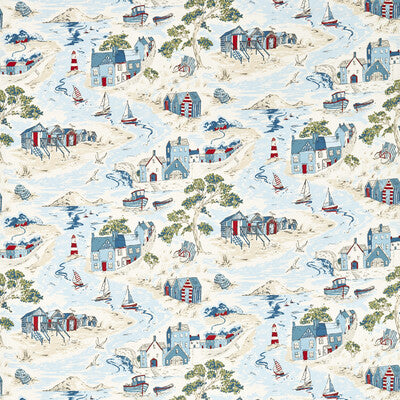 CLARKE AND CLARKE F1733/01.CAC.0 WATERFRONT MARINE Fabric - Eade's Wallpaper