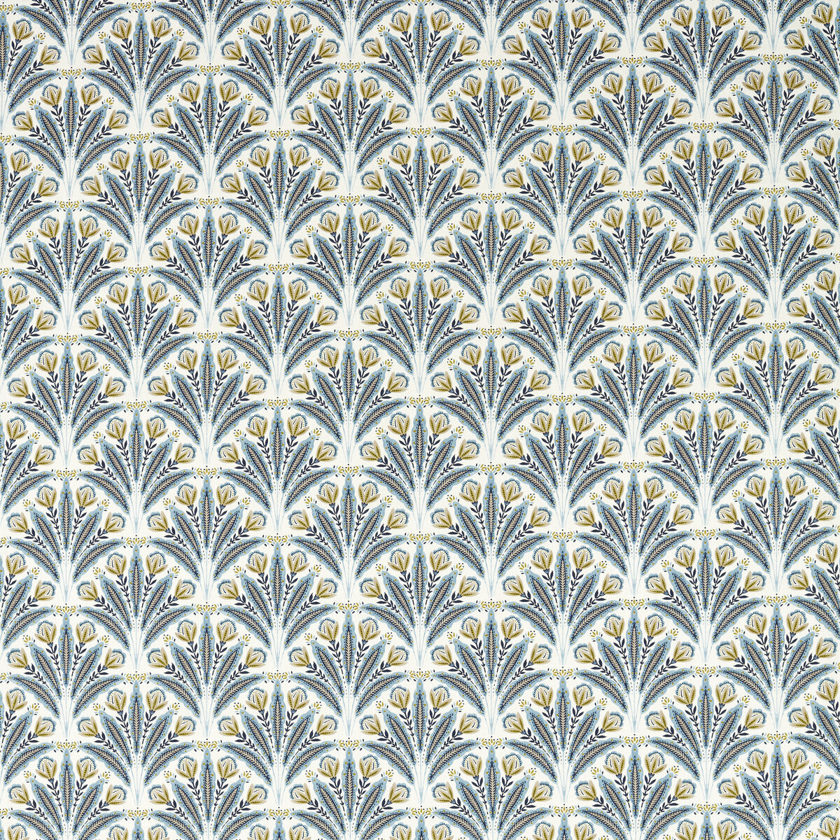 CLARKE AND CLARKE F1734/02.CAC.0 ATTINGHAM DENIM Fabric - Eade's Wallpaper