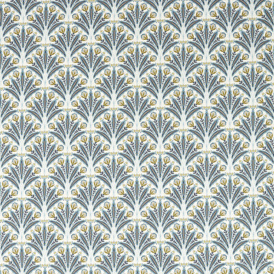 CLARKE AND CLARKE F1734/02.CAC.0 ATTINGHAM DENIM Fabric - Eade's Wallpaper