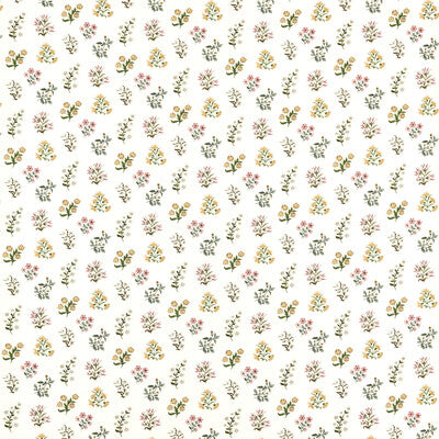 CLARKE AND CLARKE F1736/01.CAC.0 LEIDEN BLUSH OCHRE Fabric - Eade's Wallpaper