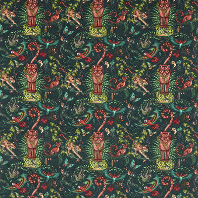 CLARKE AND CLARKE F1749/03.CAC.0 BOSQUE DREAMS VELVET FOREST Fabric - MYTHICA BY EMMA J SHIPLEY FOR C&C