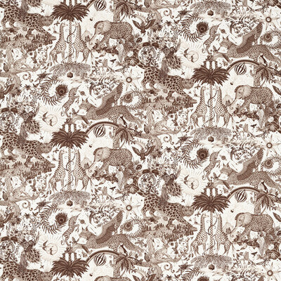 CLARKE AND CLARKE F1756/02.CAC.0 PARADISE LOST SEPIA Fabric - MYTHICA BY EMMA J SHIPLEY FOR C&C
