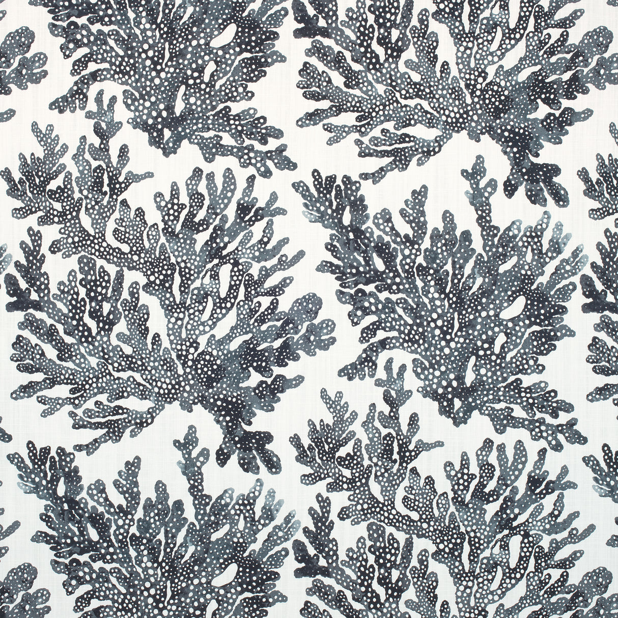 Thibaut F910123 MARINE CORAL Black Fabric