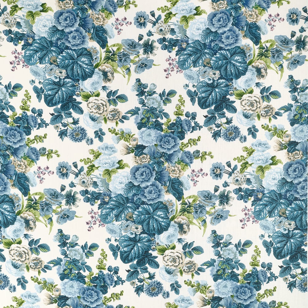Thibaut HIDCOTE F910512 in Lavender and Blues Fabric - BOXWO
