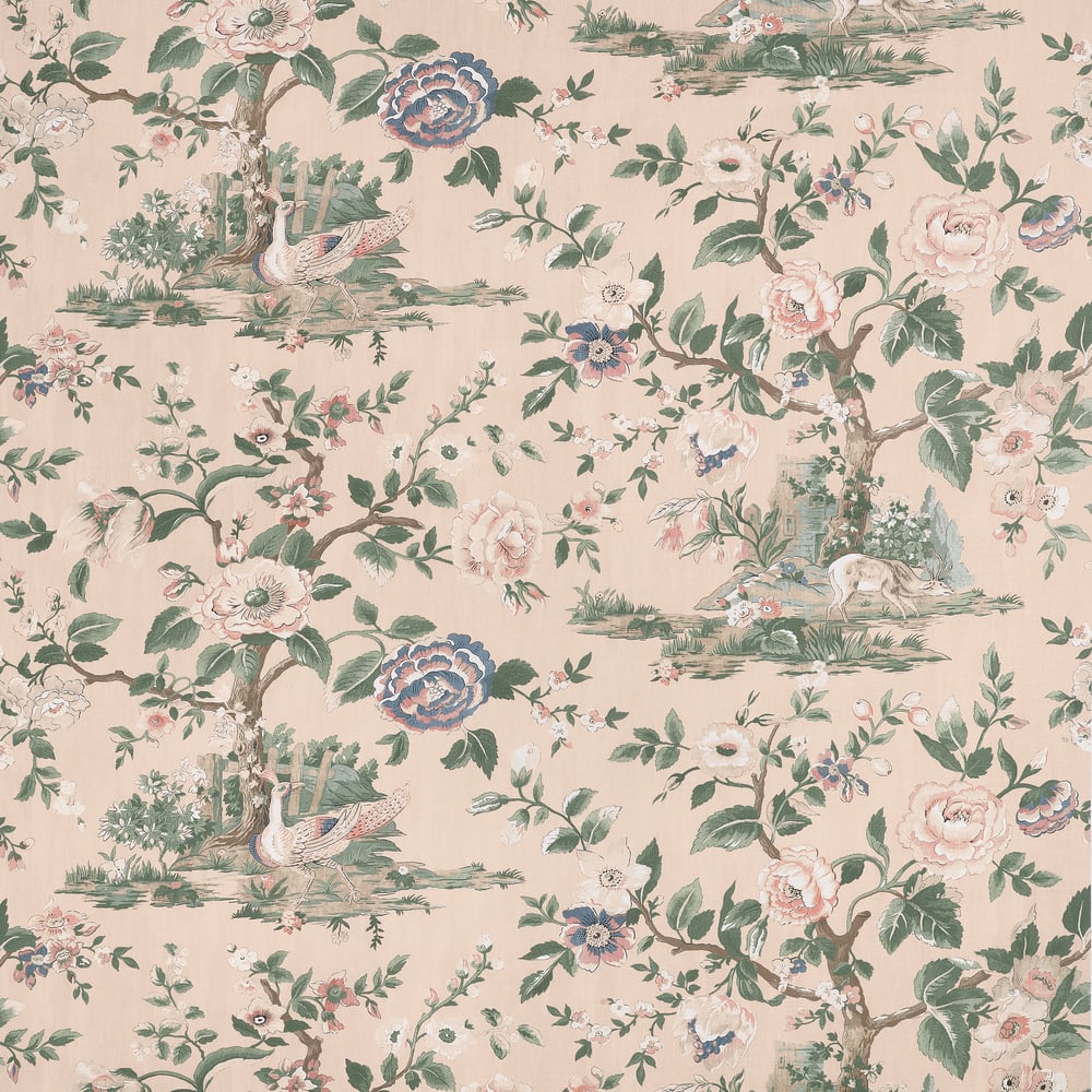 Thibaut FOREST LODGE F910539 in Apricot Fabric - BOXWOOD FAB