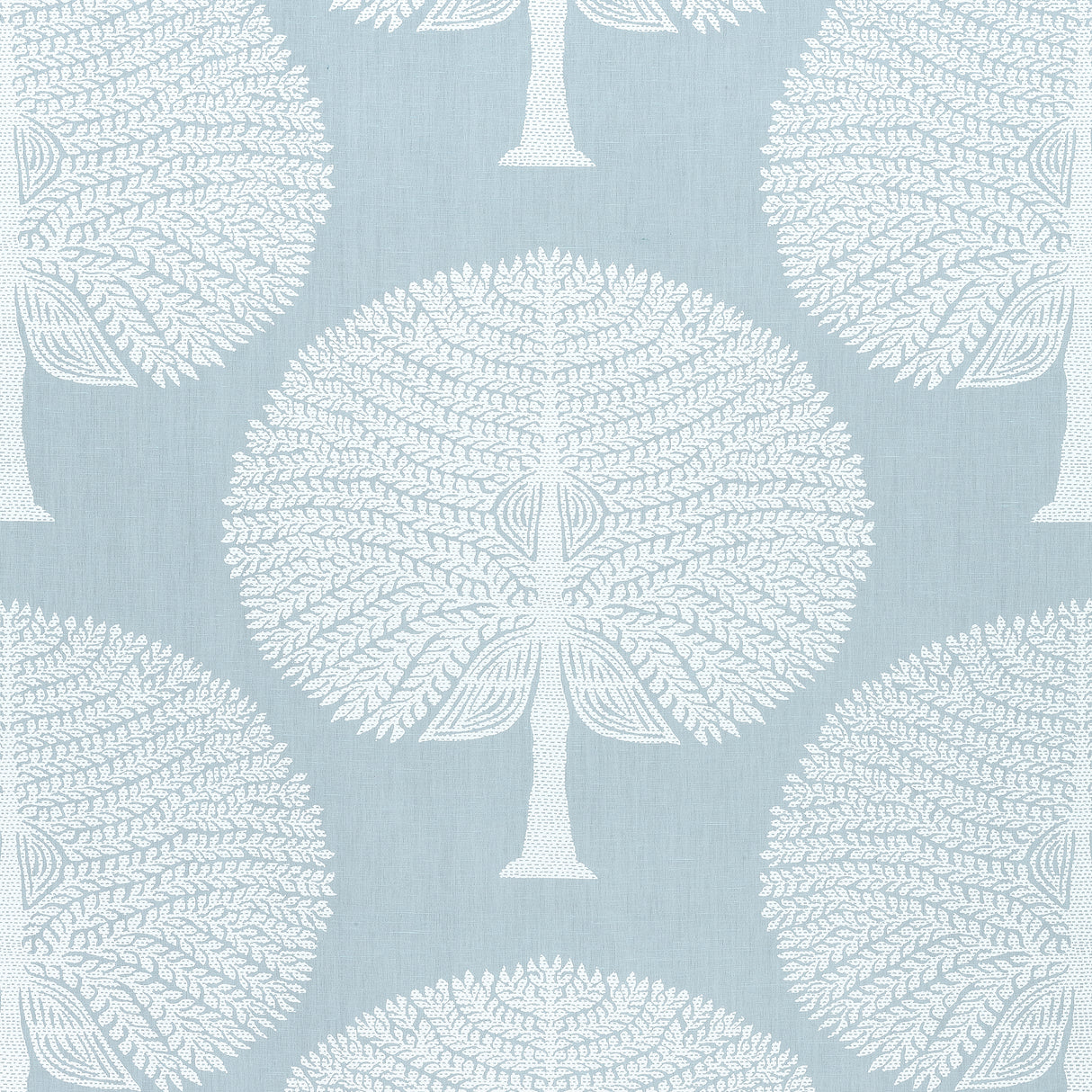Thibaut F910600 MULBERRY TREE Spa Blue Fabric