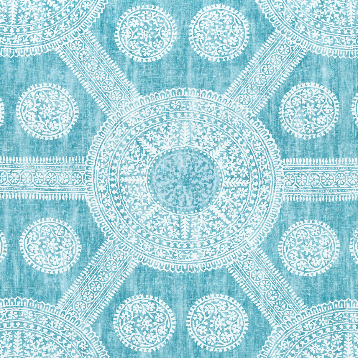 Thibaut F910634 STONINGTON Turquoise Fabric