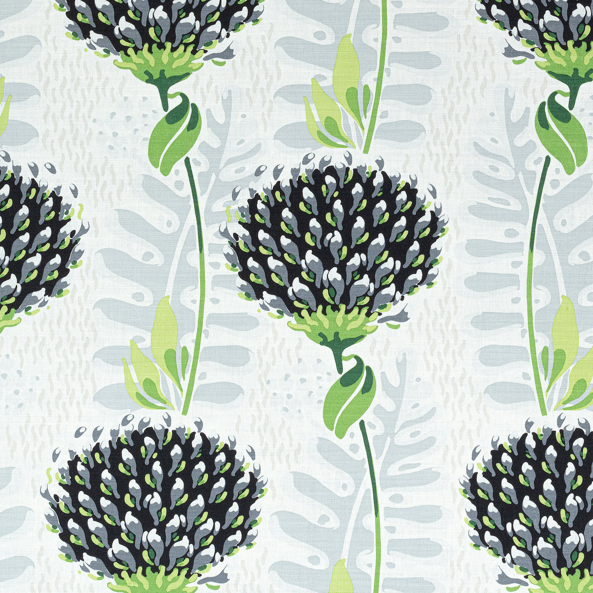 Thibaut F910648 TIVERTON Black Fabric