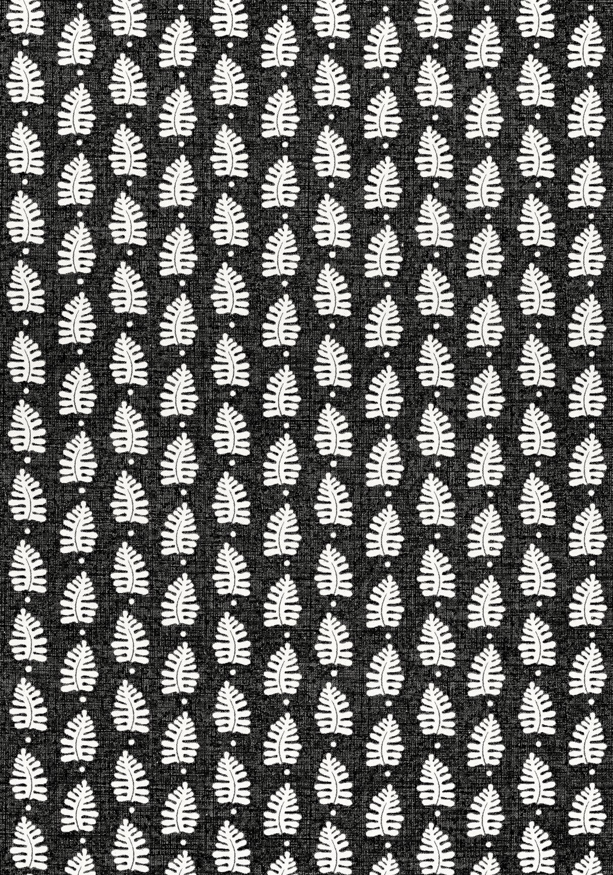 Thibaut F910657 FERNDALE Black Fabric
