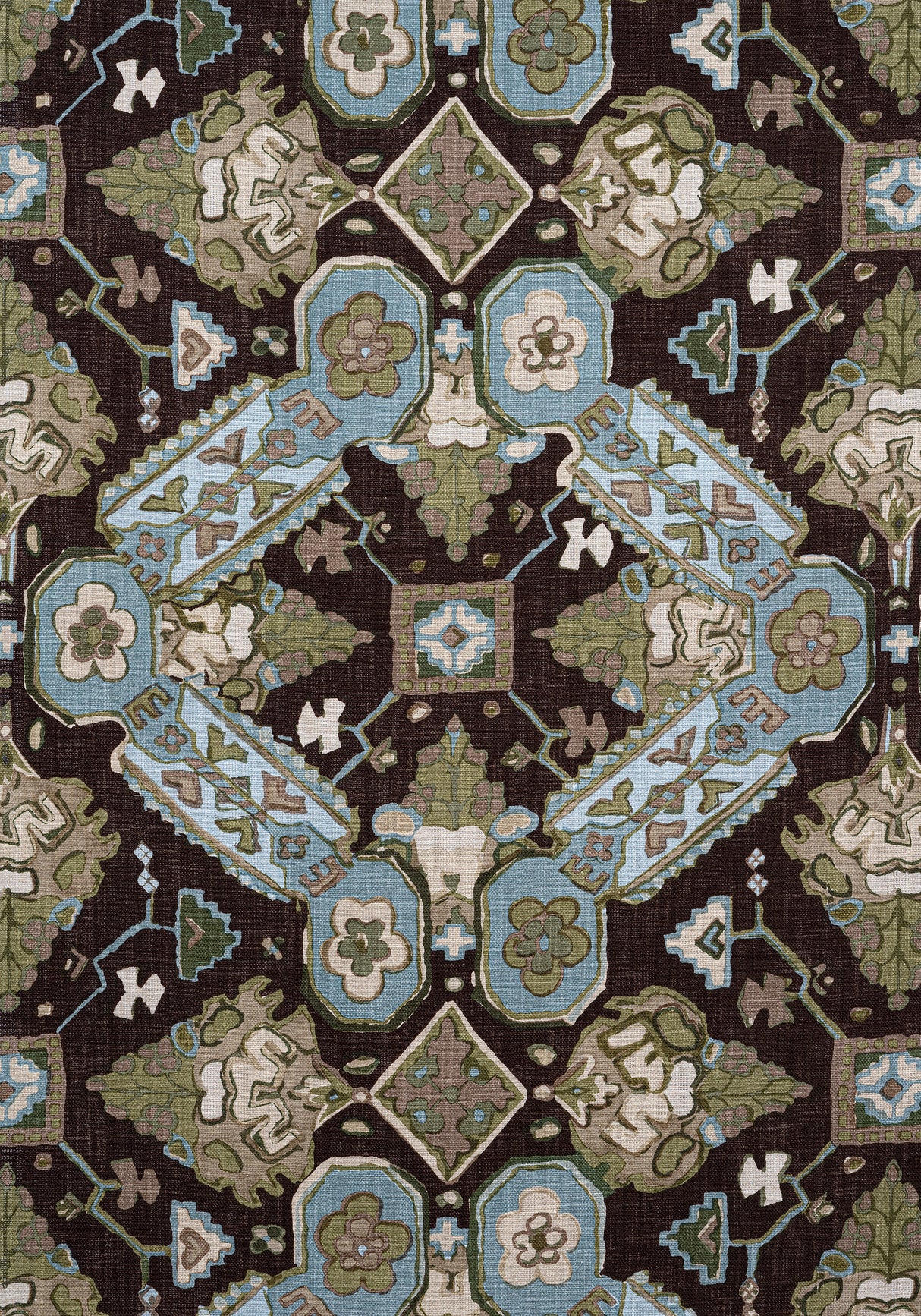 Thibaut F910826 PERSIAN CARPET Brown Fabric