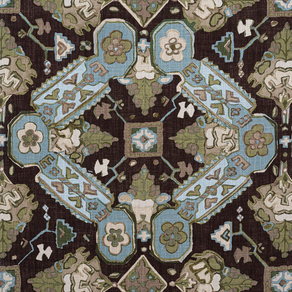 Thibaut F910826 PERSIAN CARPET Brown Fabric