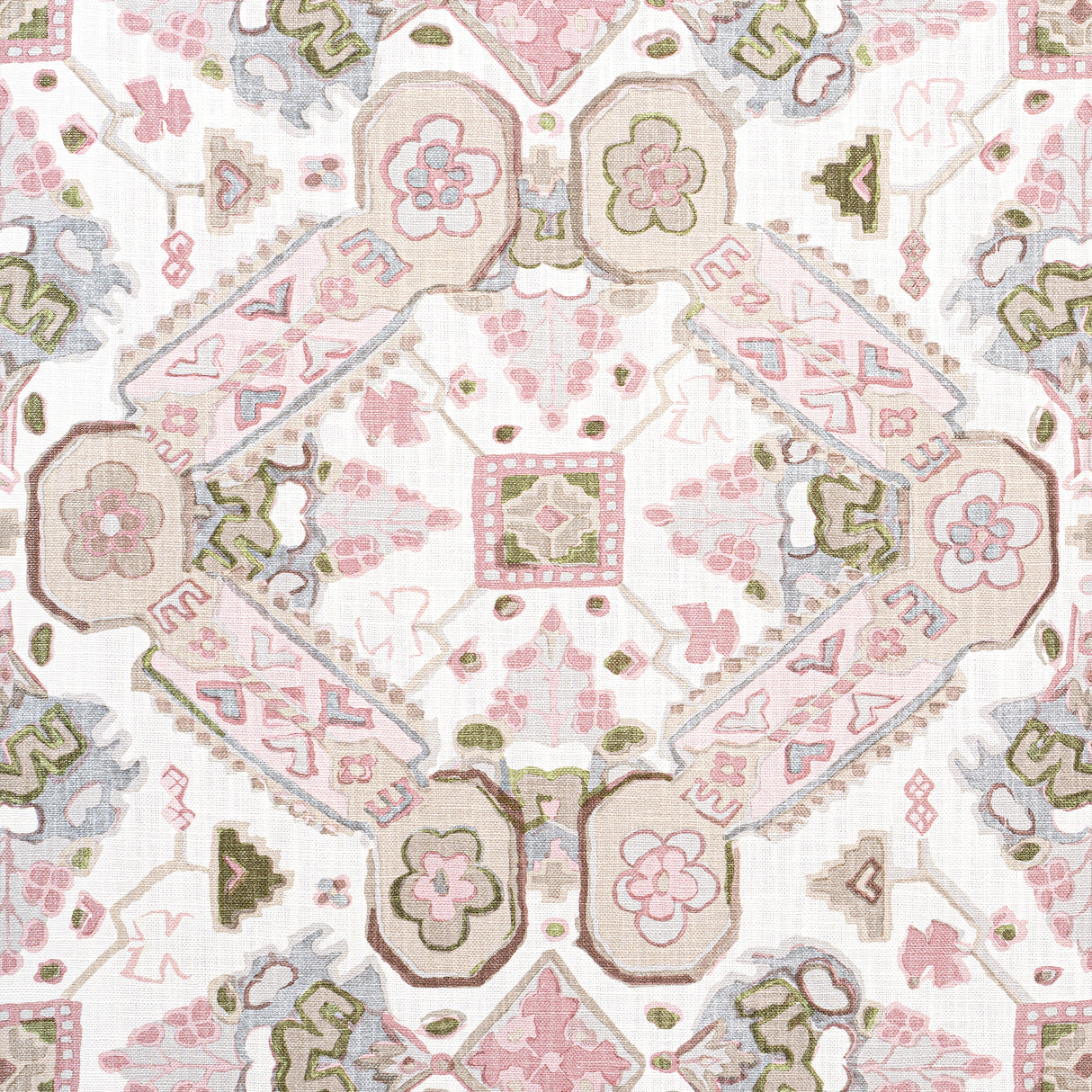 Thibaut F910827 PERSIAN CARPET Blush Fabric