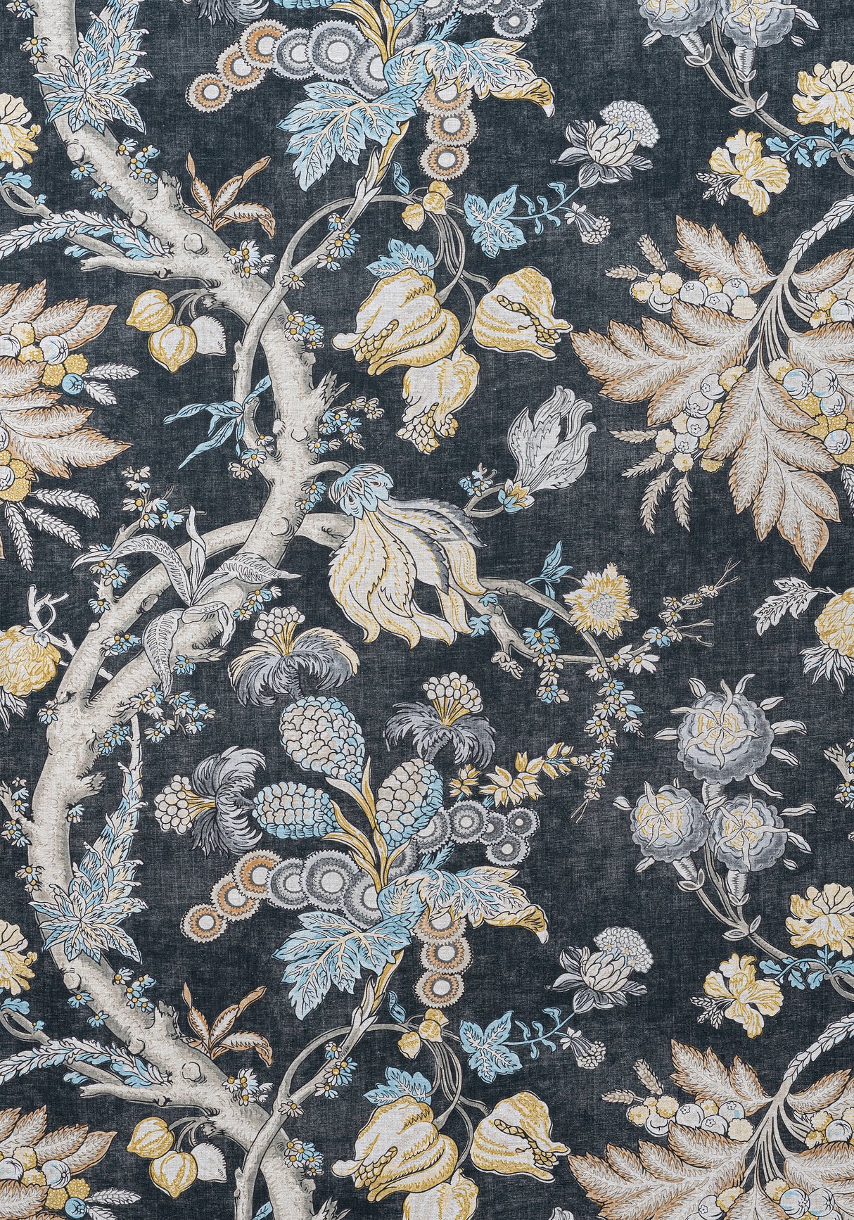 Thibaut F910842 CHATELAIN Charcoal Fabric