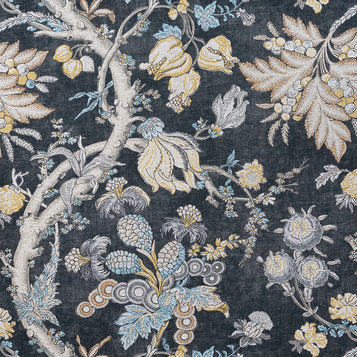 Thibaut F910842 CHATELAIN Charcoal Fabric