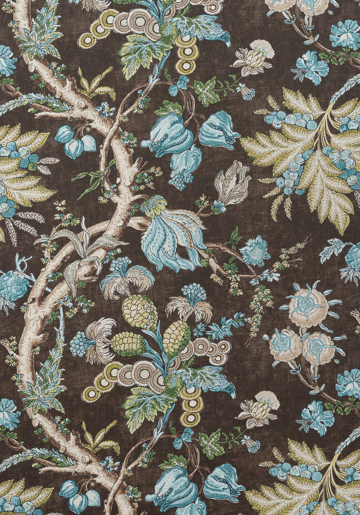 Thibaut F910843 CHATELAIN Brown Fabric