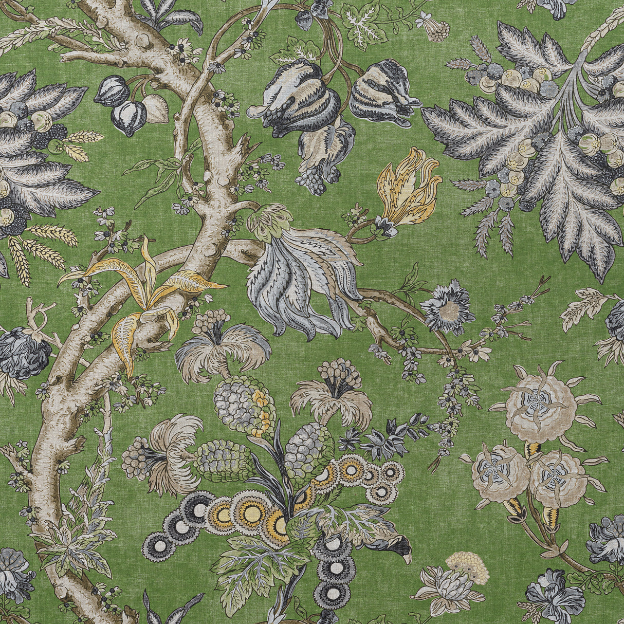 Thibaut F910844 CHATELAIN Green Fabric