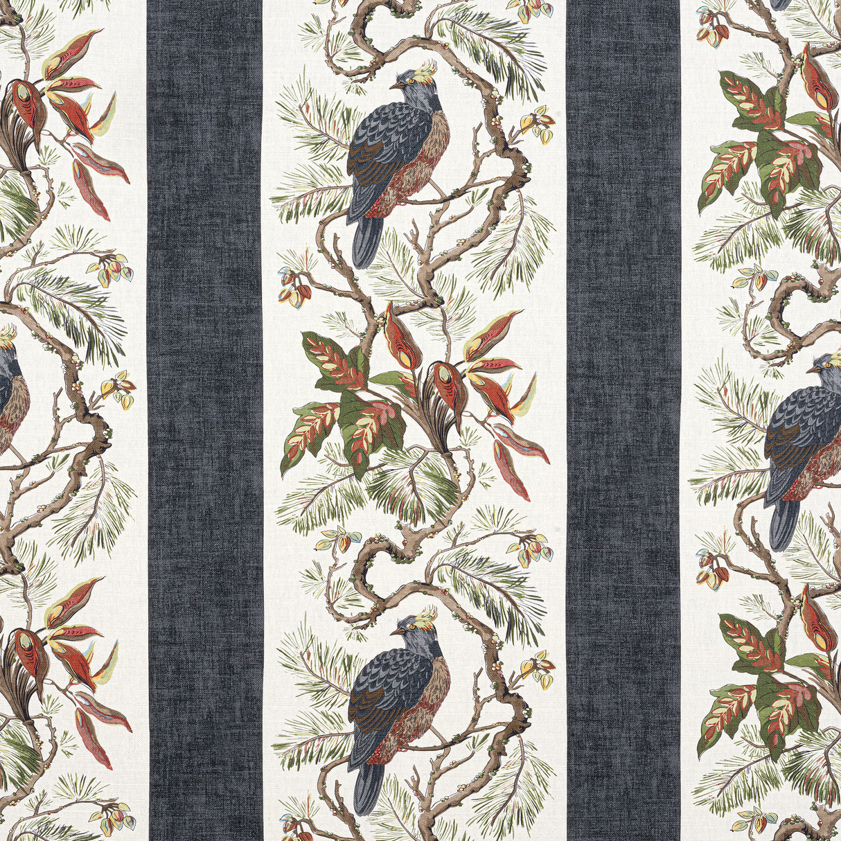 Thibaut F910858 WILLIAMSON Black Fabric