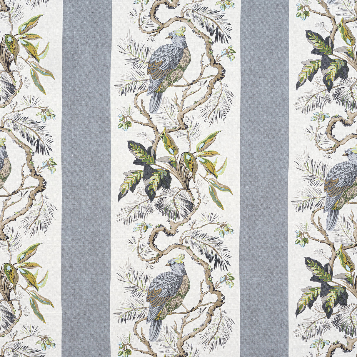 Thibaut F910860 WILLIAMSON Grey Fabric