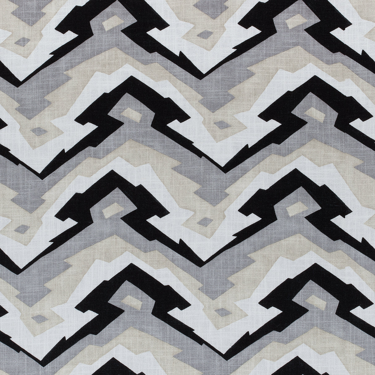 Thibaut F913078 DECO MOUNTAIN Black and Grey Fabric